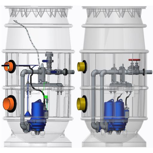PE-Pumpenschächte mit Orcut TES von ORPU
